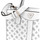 Malas Mulher Bolsa de mão Guess Silvana Two Compartment Branco