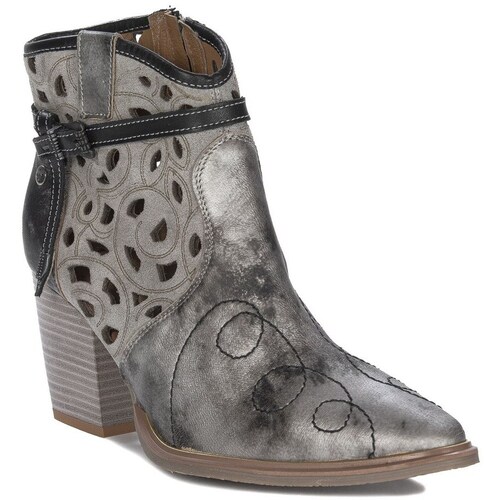 Sapatos Mulher Botins Maciejka 0586803001 Cinzento, Prateado