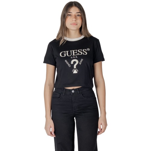 Guess FILANTA CROP TEE V5GI18 I3Z14 Preto