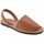 Sapatos Mulher Sandálias Cbp - Conbuenpie Cbp|Sandálias menorquinas acolchoadas em pele castanha|Mulher Castanho