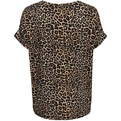 Textil Mulher T-shirt mangas compridas Only  Castanho