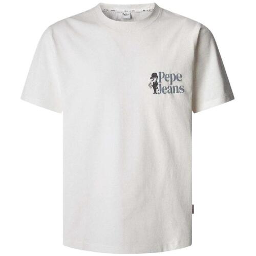 Textil Homem T-Shirt mangas curtas Pepe jeans  Branco
