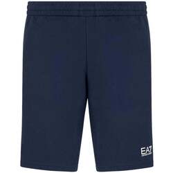Textil Homem Shorts / Bermudas Ea7 Emporio Armani Core Identity Bermuda Shorts Armani Blue Azul