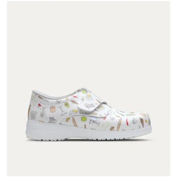 Sapatos Homem Setor medical / alimentar Feliz Caminar Sapatos de catering multicoloridos para homem Multicolor