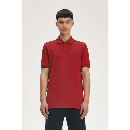 Textil Homem T-shirts e Pólos Fred Perry M3600-Y35-11-1 Vermelho