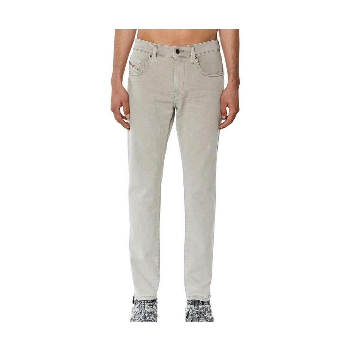Textil Homem Calças de ganga slim Diesel  Cinza