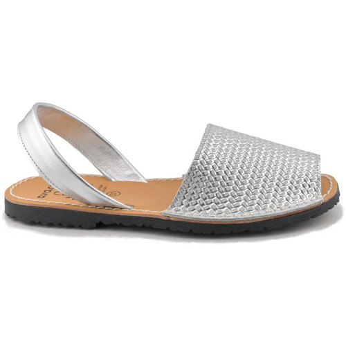 Sapatos Mulher Sandálias Avarcas C.ortuño C. Ortuño|Abarcas menorquinas prateadas metálicas|Mulher Prata