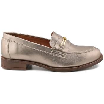 Sapatos Mulher Mocassins Casual Mocassins em pele metálica Ouro