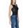 Textil Mulher Tops sem mangas Guess ALEXIA SEQUINS TANK W5GP06 KCS10 Preto