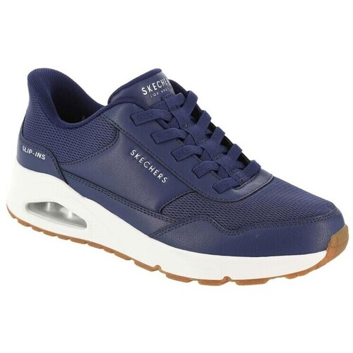 Sapatos Homem Sapatilhas Skechers SLIP-INS-UNO-BANKSIA Azul