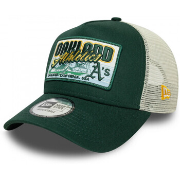 Acessórios Homem Boné New-Era Mlb patch trucker oakath Verde