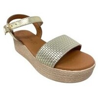 Sapatos Mulher Multi-desportos Eva Frutos Sandalia señora  5390 oro Prata