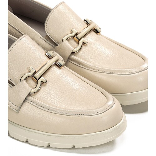Fluchos MOCASINES DE PIEL PARA MUJER  INDIOS F1936 BEIGE Bege