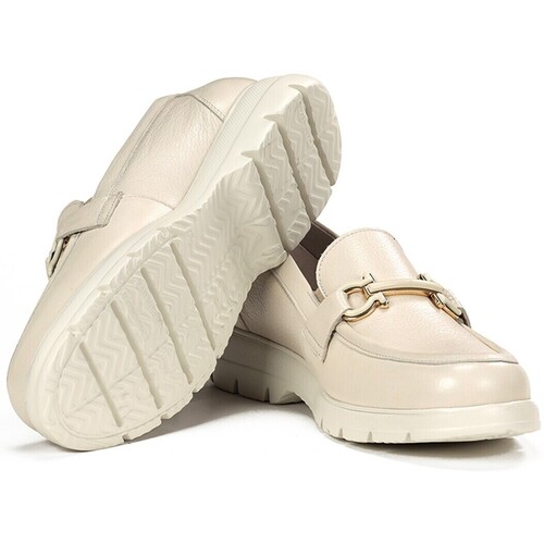 Fluchos MOCASINES DE PIEL PARA MUJER  INDIOS F1936 BEIGE Bege