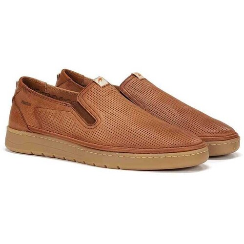 Fluchos MOCASINES DE PIEL PARA HOMBRE  LEO F1946 CUERO Castanho