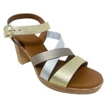 Sapatos Mulher Multi-desportos Eva Frutos Sandália feminina  961 dourada Prata