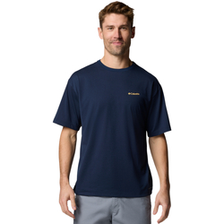 Textil Homem T-Shirt mangas curtas Columbia Cedar Trail Back Graphic Tee Azul