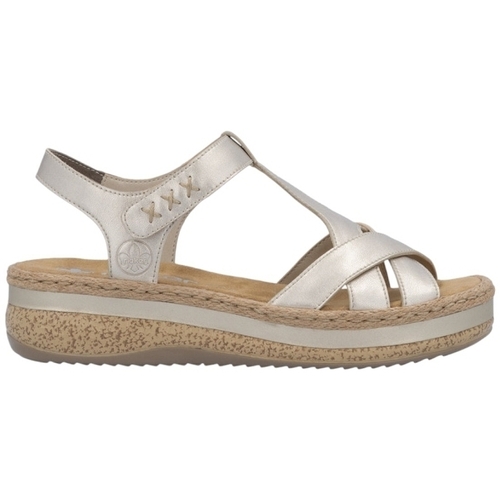 Sapatos Mulher Sandálias Rieker V0919 Ouro