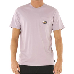 Textil Homem Polos mangas curta Rip Curl _M_SURF PARADISE BADGE TEE UPDATE Rosa