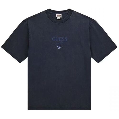 Textil Homem T-shirts e Pólos Guess M4BI13 K8FQ4 GO VNT TRIANGLE-JTMU JET BLACK Preto