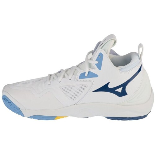 Mizuno Wave Momentum 3 Mid Azul, Branco