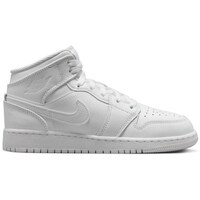 Sapatos Mulher Botas baixas Nike Air Jordan 1 Mid Gs Branco