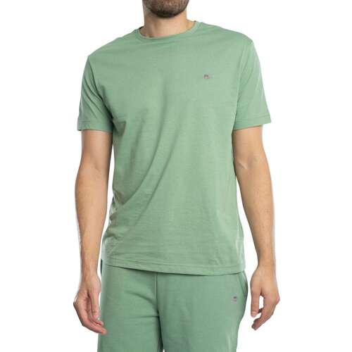 Gant T-shirt normal com escudo Verde