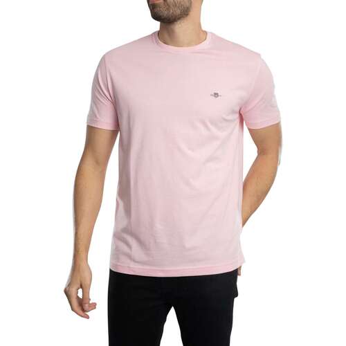 Gant T-shirt normal com escudo Rosa