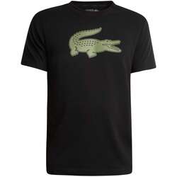 Textil Homem T-Shirt mangas curtas Lacoste T-Shirt desportiva com logótipo Ultra Dry Preto