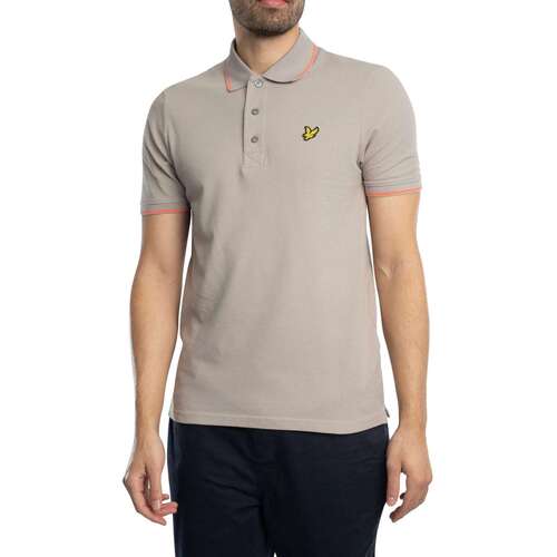 Lyle & Scott Camisa pólo com pontas Cinza