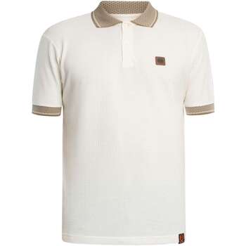 Trojan Camisa pólo texturizada com gola jacquard