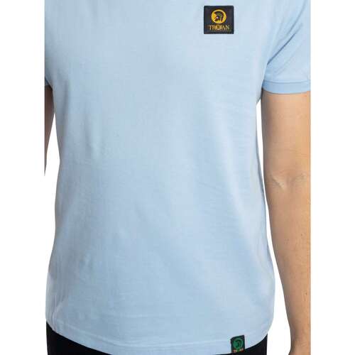 Trojan T-Shirt com emblema simples Azul