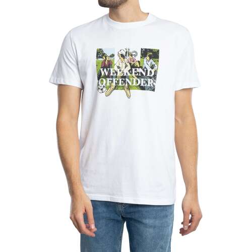 Weekend Offender T-Shirt com grafismo Hymns Branco