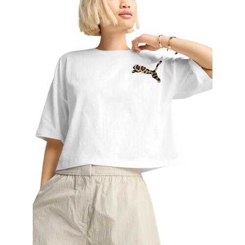 Textil Mulher T-shirts e Pólos Puma  Branco