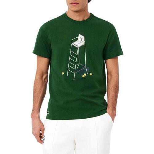 Textil Homem T-Shirt mangas curtas Lacoste  Verde