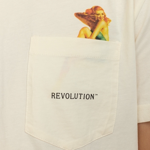 Rvlt Revolution T-Shirt Application 1391 P22 - Offwhite Bege