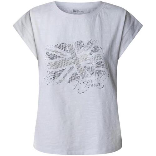 Textil Mulher T-shirts e Pólos Pepe jeans  Branco