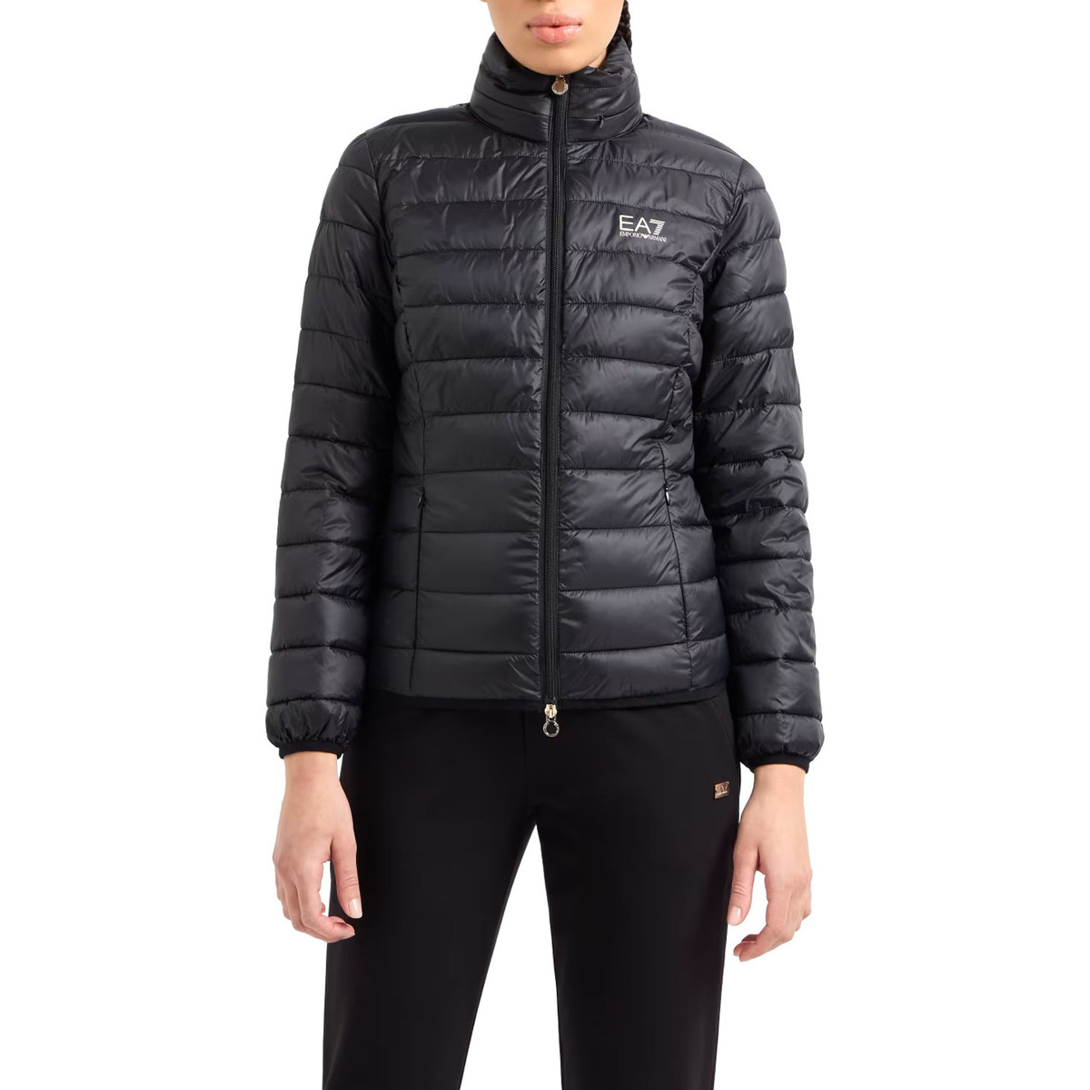Textil Mulher Jaquetas Emporio Armani EA7  Preto