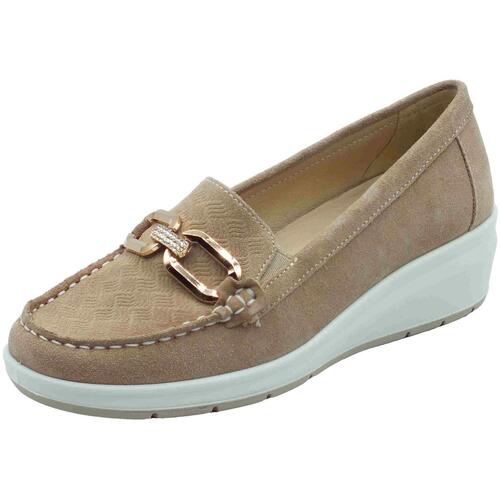 Sapatos Mulher Mocassins Enval 7752033 Scam. Superior Castanho