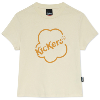Textil Mulher T-shirts e Pólos Kickers Kick Blur Bege