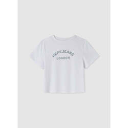 Textil Rapariga T-shirts e Pólos Pepe jeans PG503126-800-1-21 Branco