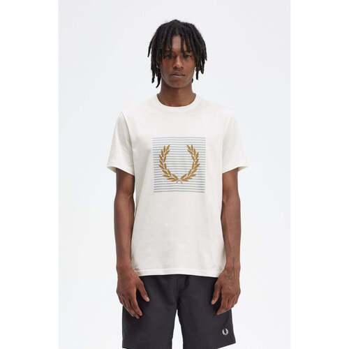 Textil Homem T-shirt mangas compridas Fred Perry  