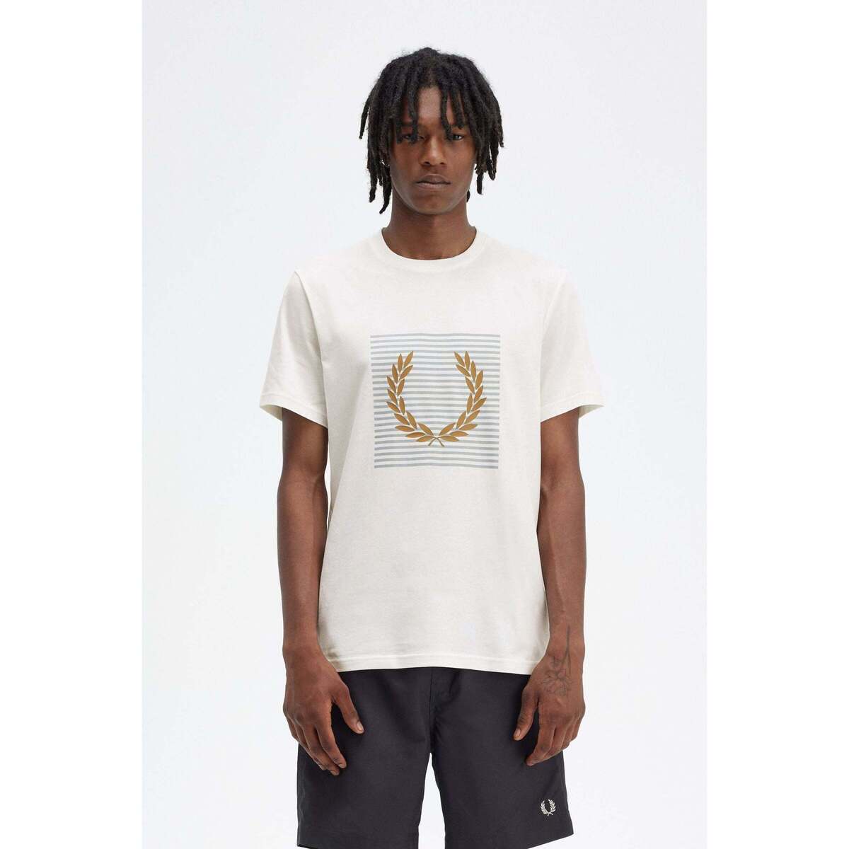 Textil Homem T-shirt mangas compridas Fred Perry  