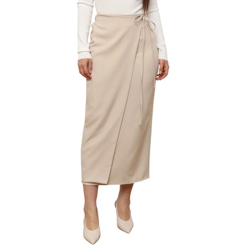 Textil Mulher Saias La Modeuse 73839_P174269 Bege