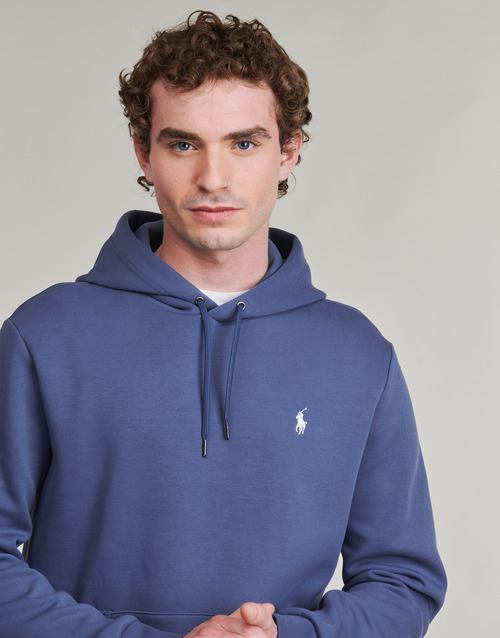 Polo Ralph Lauren SWEATSHIRT CAPUCHE EN DOUBLE KNIT TECH Azul / Terra / Azul