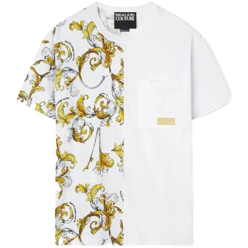 Textil Homem T-Shirt mangas curtas Versace 78GAH609 JS458 Branco