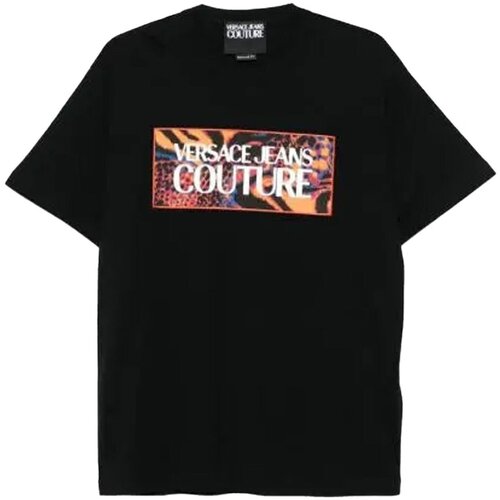 Textil Homem T-Shirt mangas curtas Versace 78GAHE04 CJ00E Preto