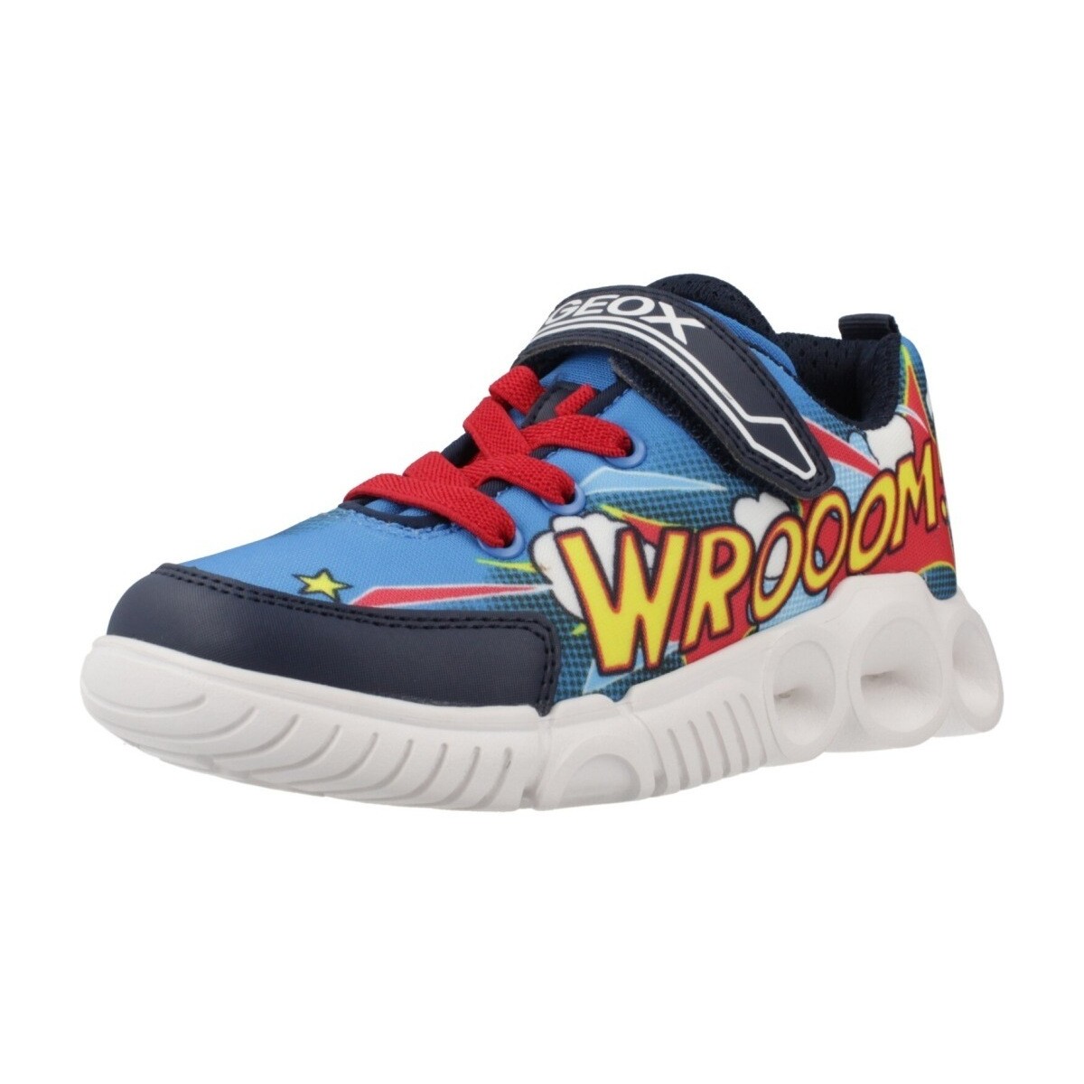 Sapatos Rapaz Sapatilhas Geox J WROOM BOY Azul