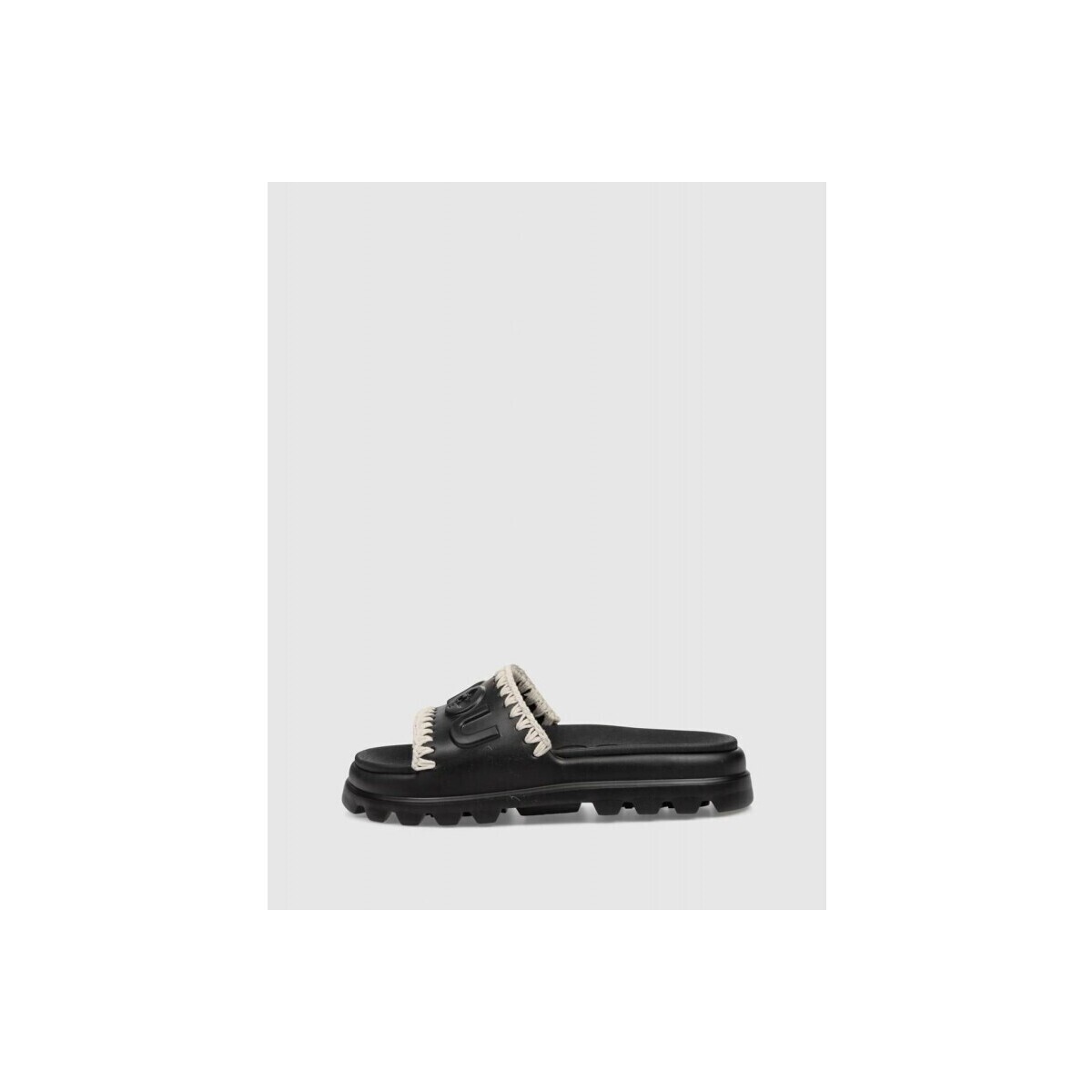 Sapatos Mulher Sandálias Mou SANDALIA  EVA ONE-PIECE SLIDE NEGRO Preto
