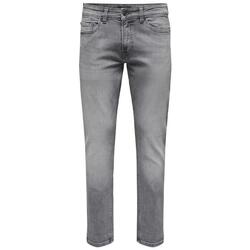 Textil Homem Calças de ganga slim Only & Sons   Cinza